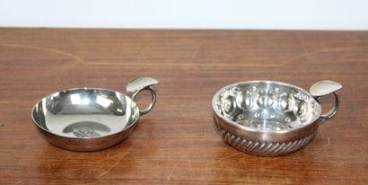 Tastevin en argent, poinçon tête de Minerve...