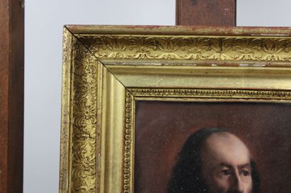 Ecole du XIXe siècle. Portrait d'homme à...