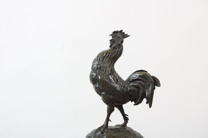 Antoine Louis BARYE (d'après)
Le coq chantant,...
