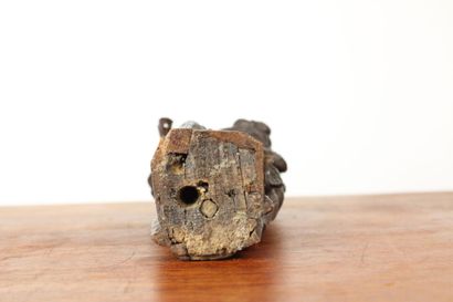Vierge à l'enfant, bois sculpté. Fin du XIXe...