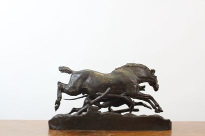 Jules MOIGNIEZ (1835-1894)
Cheval et chien...