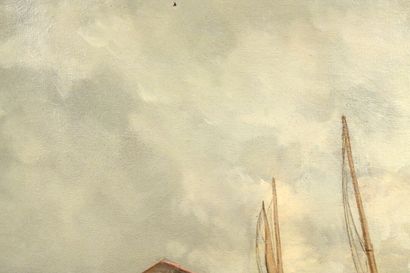 Louis BRETAGNE (XIXè siècle)
Pêcheurs sur...