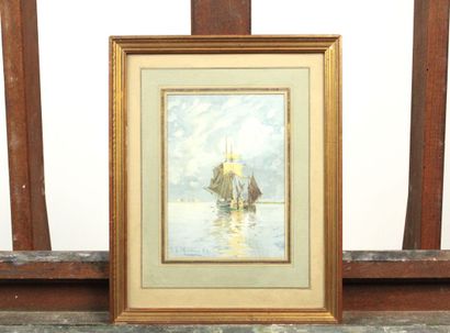 Edoardo Federico DE MARTINO (1838-1912)
Marine,...