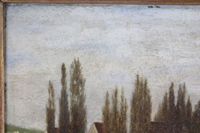 Alfred JOLY (XIXème)
Paysanne en campagne,...