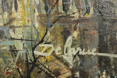 Lucien DELARUE (1925-2011). 
Vue de la Seine....