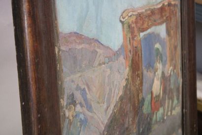 Augustin FERRANDO (1880-1957). 
Scène de...
