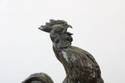Antoine Louis BARYE (d'après)
Le coq chantant,...