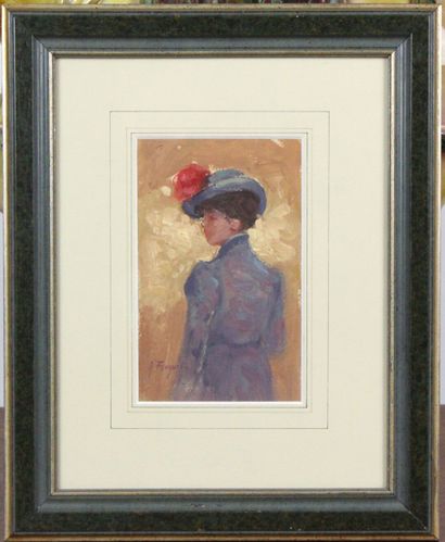 Armand FOUQUET (1904-?)
Portrait d'une élégante,...