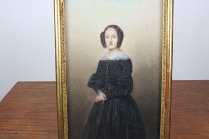 Ecole Française du XIXème siècle. 
Portrait...