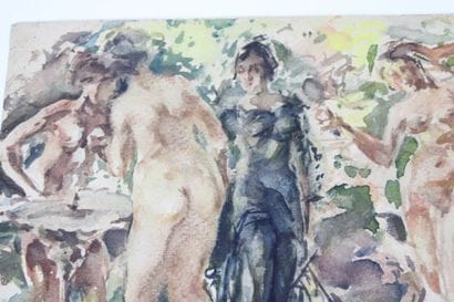 Luis BONNIN MARTIN (1873-1964)
Nu, aquarelle...