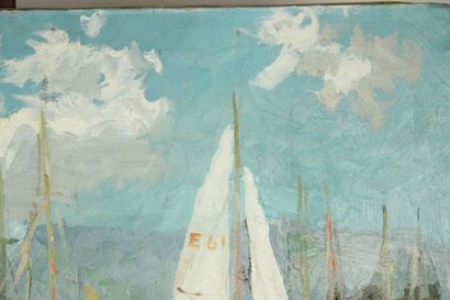 Juan ABELLO PRAT (1922-2008)
Bateaux au port,...