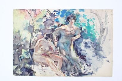 Luis BONNIN MARTIN (1873-1964)
Nu, aquarelle...
