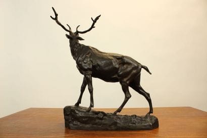 VALTON Charles (1851-1918)
Le brame du cerf,...