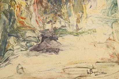 Luis BONNIN MARTIN (1873-1964)
Scène au jardin,...