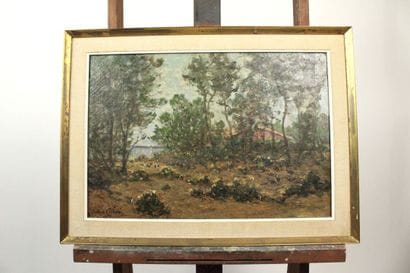 Julien CALVÉ (?-1924)
Dans la foret d'Arcachon,...