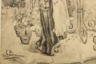 Luis BONNIN MARTIN (1873-1964) 
Le bouquet,...