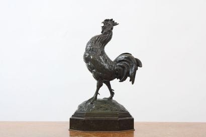 Antoine Louis BARYE (d'après)
Le coq chantant,...