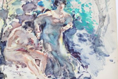 Luis BONNIN MARTIN (1873-1964)
Nu, aquarelle...