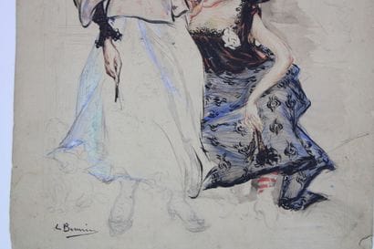 Luis BONNIN MARTIN (1873-1964)
Les deux danseuses,...
