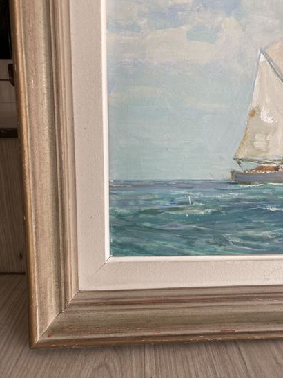 Georges LHERMITTE (1882-1967)
Marine, huile...