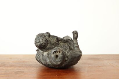 Vierge à l'enfant, bois sculpté. Fin du XIXe...
