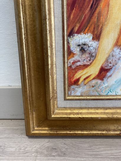 Emile ROCHER (1928-2014) Bathing girl with...