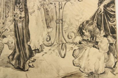 Luis BONNIN MARTIN (1873-1964) 
Le bouquet,...