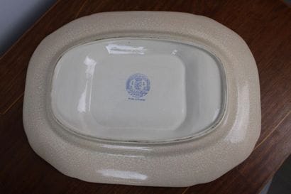 LONGWY. Soup tureen and its support out of...