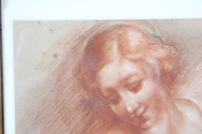 École du XXe siècle, Nu, sanguine sur papier,...