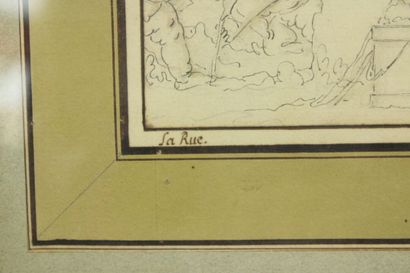Louis-Félix Delarue (attribué à). 
Crayon...