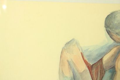 École du XXème siècle
Athlète, aquarelle...