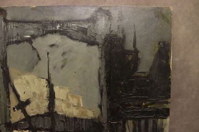 Raymond ELSEVIERS (1914-1999)
Port, huile...