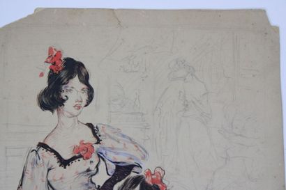 Luis BONNIN MARTIN (1873-1964)
Les deux danseuses,...