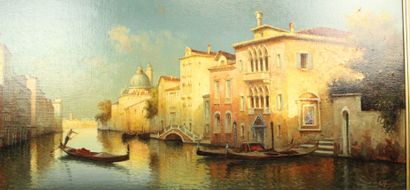 G. FARGUES 
Venice, oil on canvas, signed...