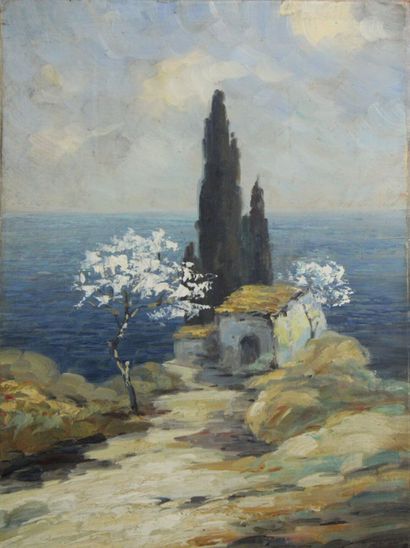 Dieudonné JACOBS (1887-1967)
Paysage méditerranéen,...