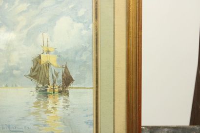 Edoardo Federico DE MARTINO (1838-1912)
Marine,...