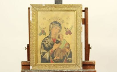 Vierge à l'Enfant dans le goût byzantin,...