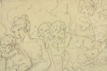 Louis-Félix Delarue (attribué à). 
Crayon...