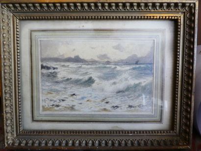 Paul ROUX (c.1845-1918)
Paysage de tempête,...