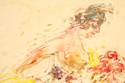 Luis BONNIN MARTIN (1873-1964) 
Le flamenco,...