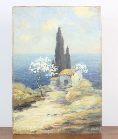Dieudonné JACOBS (1887-1967)
Paysage méditerranéen,...