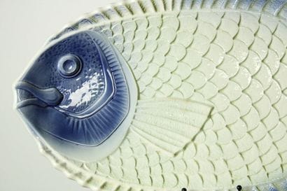 SARREGUEMINES. Ceramic service of 13 pieces...