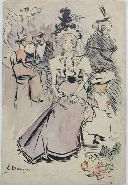 Luis BONNIN MARTIN (1873-1964)
Élégante assise,...