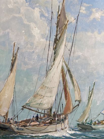 Georges LHERMITTE (1882-1967)
Marine, huile...