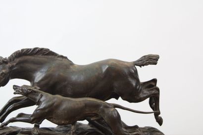 Jules MOIGNIEZ (1835-1894)
Cheval et chien...