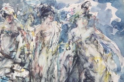 Luis BONNIN MARTIN (1873-1964)
Nu, aquarelle...