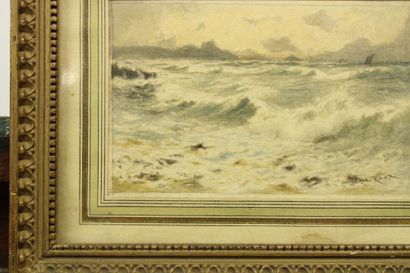 Paul ROUX (c.1845-1918)
Paysage de tempête,...