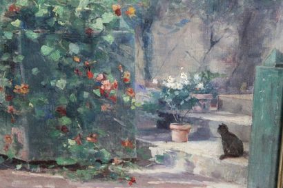 Auguste Michel NOBILLET (1850-1914) Cour...
