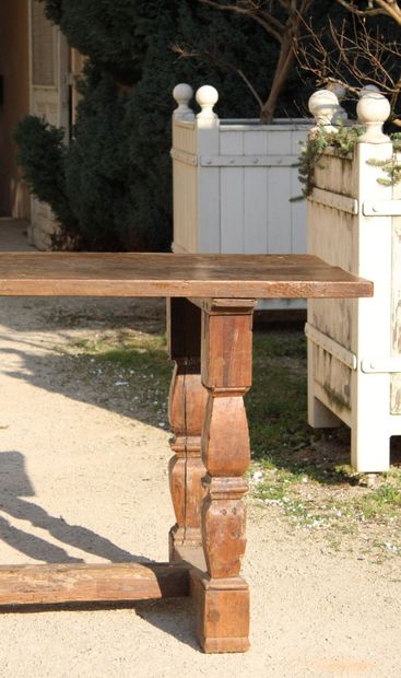 Table de ferme en bois naturel massif, les...