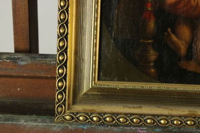 D'après Raphaël 
Vierge à l'enfant et Saint...